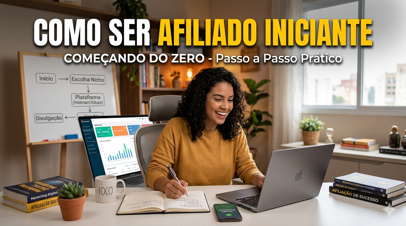Como Ser Afiliado Iniciante Começando do Zero: O Guia Completo e Definitivo