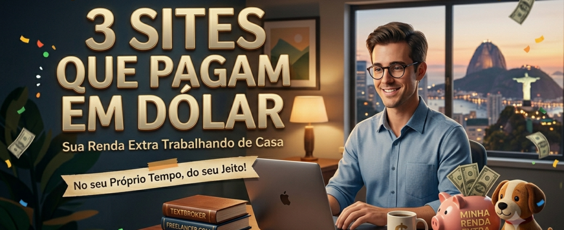 3 Sites que Pagam em Dólar de Forma Consistente (e Como Receber no Brasil)
