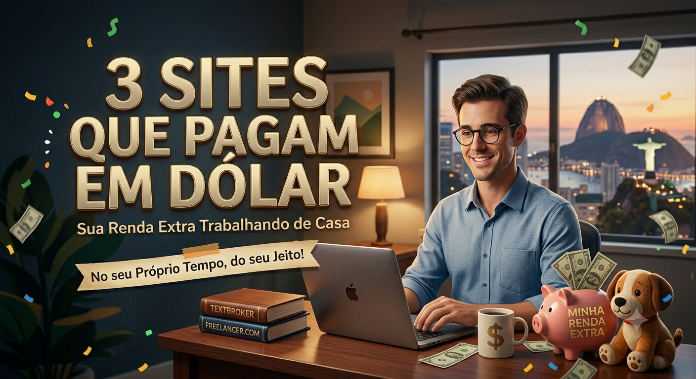 3 Sites que Pagam em Dólar de Forma Consistente (e Como Receber no Brasil)