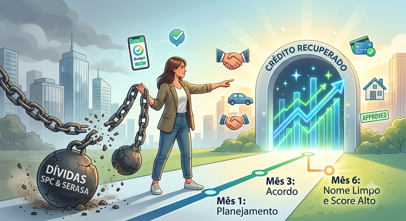 Como Negociar Dívidas no SPC e Serasa e Recuperar seu Crédito em até 6 Meses