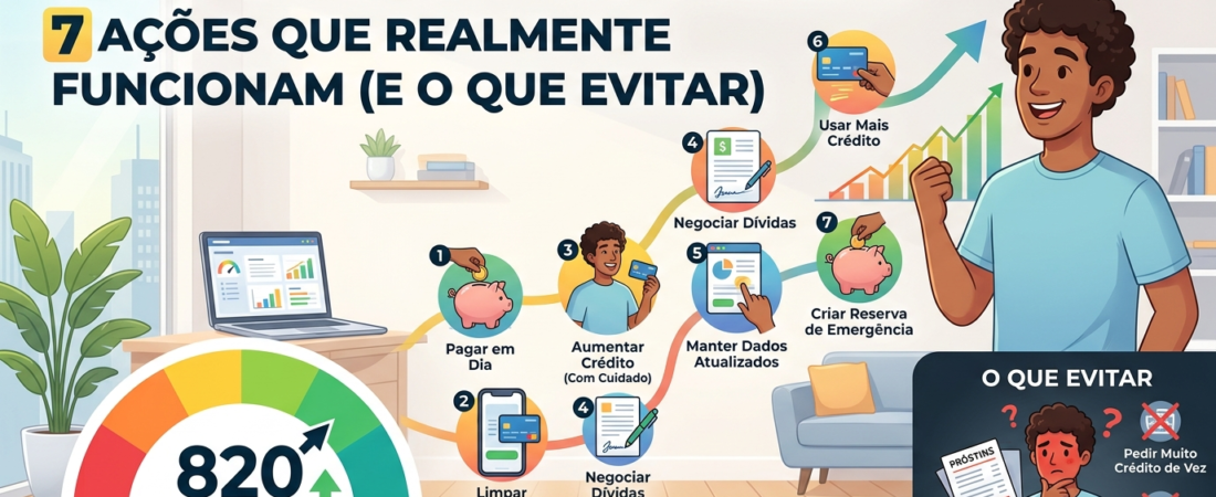 Como Aumentar o Score Serasa: 7 Ações que Realmente Funcionam (e o Que Evitar)